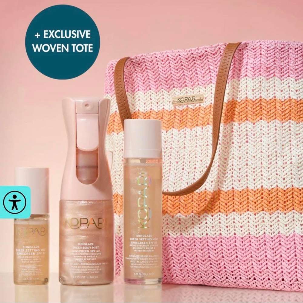 Kopari Large Woven Tote bag - Picture 2 of 7